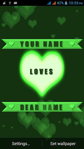 Valentine Name Live Wallpaper screenshot 3