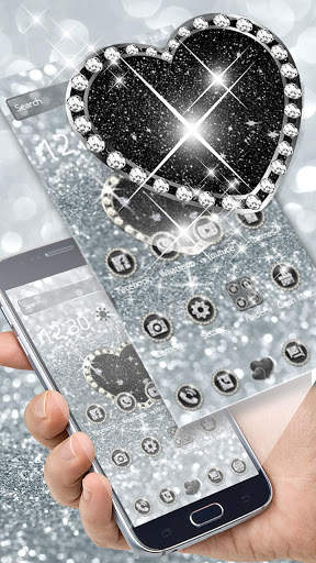 Diamond Love Glitter Theme screenshot 1