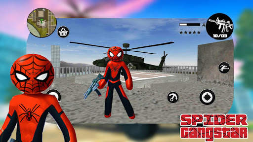 Free battleground fire : Spider Stickman RopeHero screenshot 4