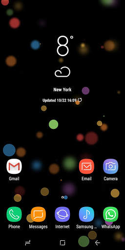 Amoled Particles Live Wallpaper Parallax screenshot 2