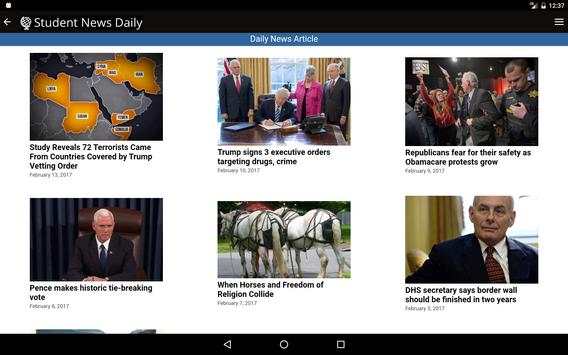 Student News Daily - Tablet screenshot 2