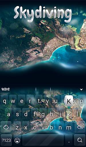 Skydiving Animated Keyboard   Live Wallpaper screenshot 2