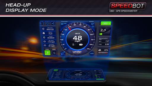 Speedbot. GPS/OBD2 Speedometer screenshot 3