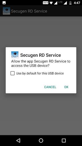 SecuGen RD Service 1 تصوير الشاشة