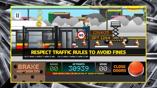 City Bus Driving Simulator 2D - coach driver sim screenshot 5