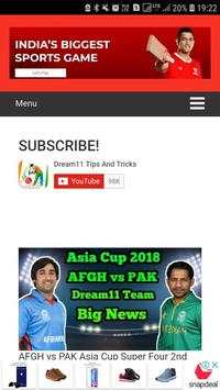 Dream11 Tips and Tricks screenshot 1