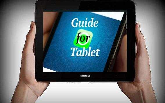 Guide Tablet for whatsapp screenshot 1