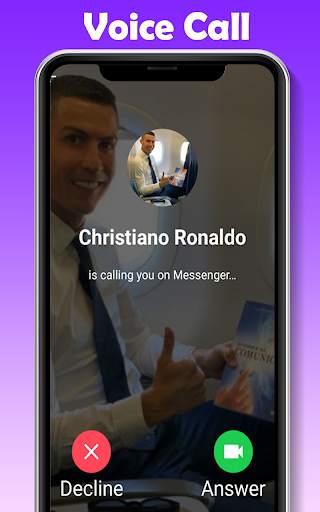Fake Call Ronaldo Simulator screenshot 2