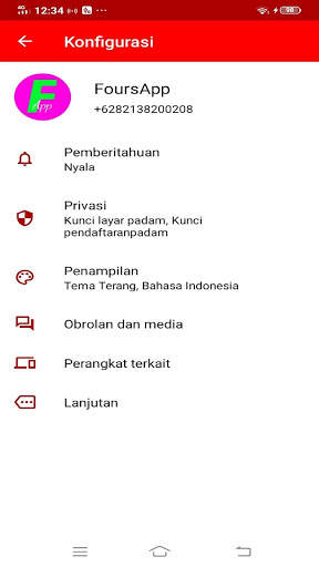 FoursApp Messenger screenshot 2