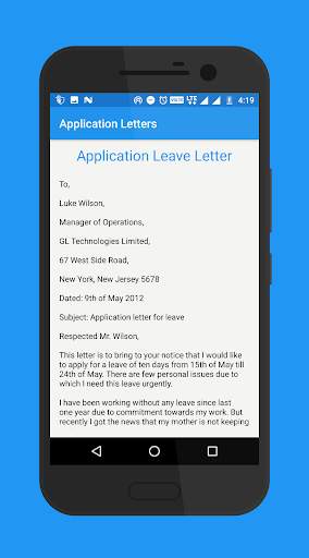 Application Letters screenshot 6