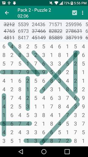 Number Search Puzzles screenshot 1