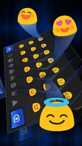 Black Blue Keyboard screenshot 3