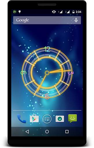 Neon Clock Live Wallpaper screenshot 7