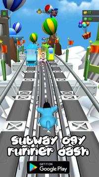 Subway Oggy Runner Dash скриншот 1