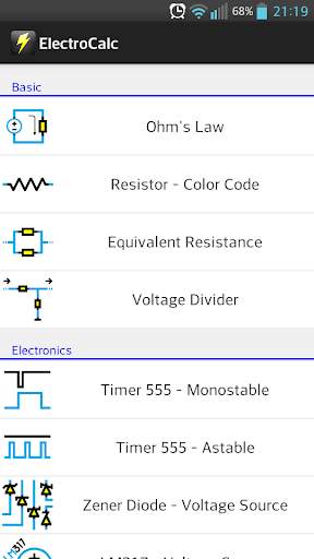 ElectroCalc FREE screenshot 1