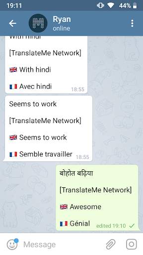 Telegram Translator Unofficial скриншот 2