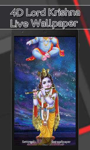 4D Lord Krishna Live Wallpaper screenshot 2