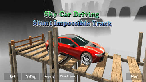 Sky Car Driving Stunt Impossible Track screenshot 1