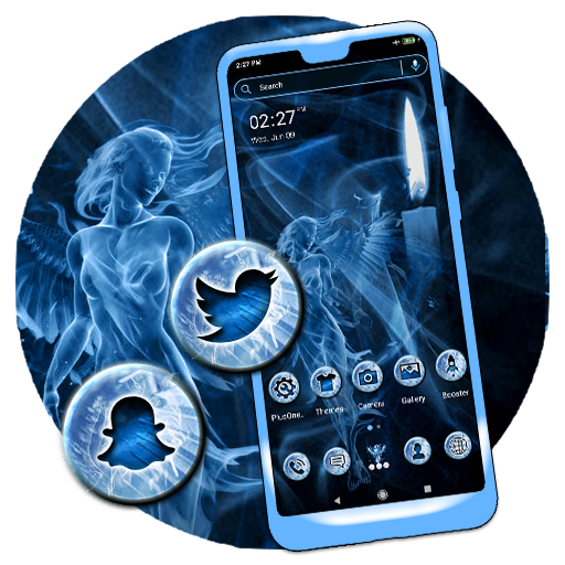 Angel Smoke Launcher Theme icon