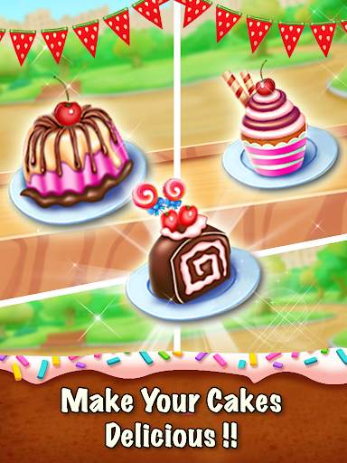 My street bakery shop & Cakes and cooking Game. screenshot 2