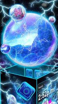 Tema Lightning, Neon, Earth papel de parede HD screenshot 2