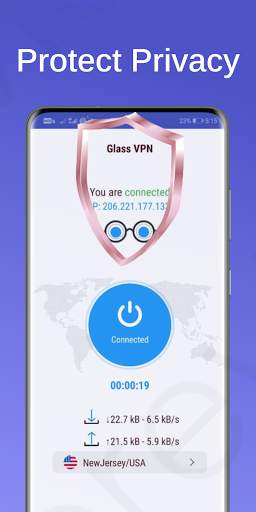 Glass VPN - Fast, Free Unlimited VPN screenshot 4