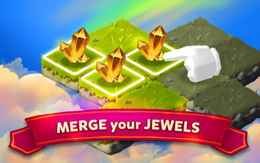 Merge Jewels: Gems Merger Evolution games स्क्रीनशॉट 1