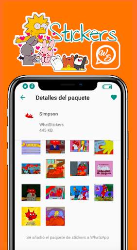 Fansimpson Stickers for WhatsApp screenshot 5