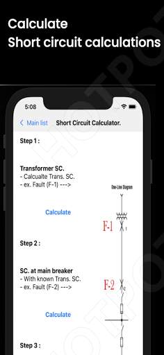 Voltage drop / Cable size /Short circuit Calcs screenshot 2