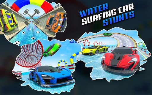 Water Surfing Car Stunt Games: Car Racing Games screenshot 4