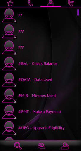 THEME SWIPE DIALER SPETRA PINK GLASS screenshot 4