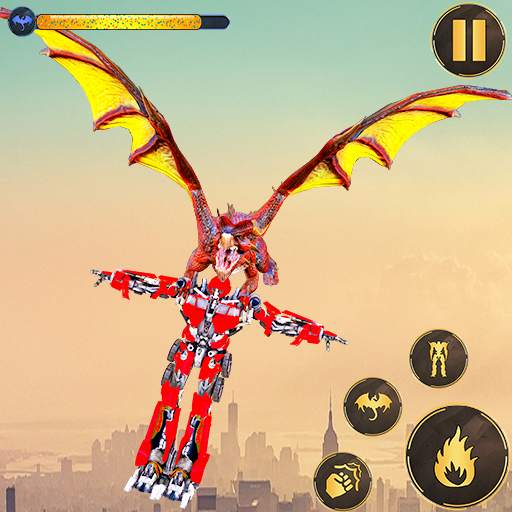 Flying Dragon Robot Transforming: Robot Wars Games 1.0