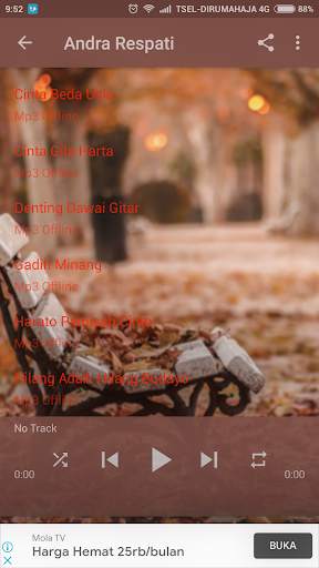 Lagu Minang Andra Respati Offline screenshot 3