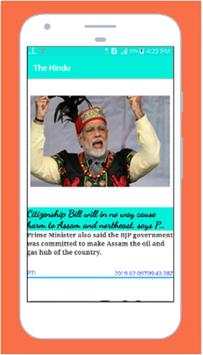 Summary Of Hindu News screenshot 2