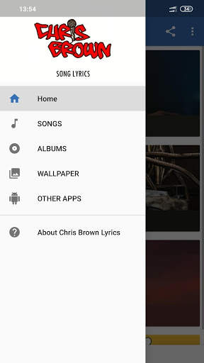 Chris Brown Lyrics screenshot 1