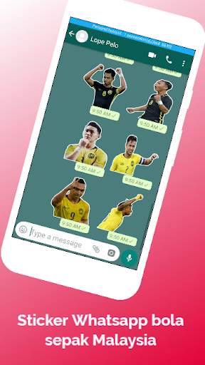 Sticker Bola Sepak Malaysia screenshot 5