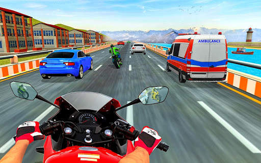 Bike rider highway racer 3d- New bike racing Games screenshot 3