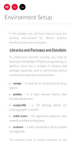 Machine Learning Tutorial скриншот 1