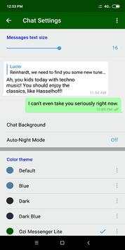 Ozi Messenger Lite screenshot 6
