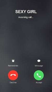 Call Sexy Girl Prank: Fake Video Call 2 تصوير الشاشة
