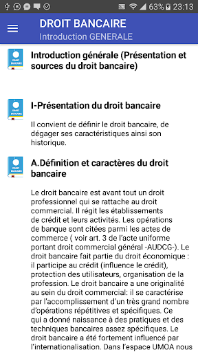 Droit Bancaire screenshot 1