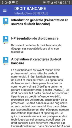 Droit Bancaire 1 تصوير الشاشة