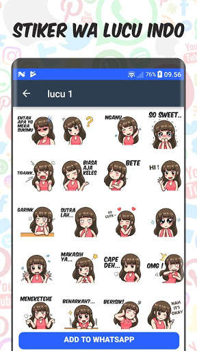 Stiker Lucu WA Sticker for Whatsapp WAStickerApps screenshot 2