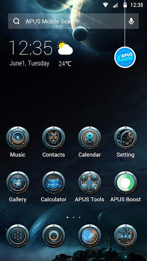 Magic mental universe-APUS Launcher theme screenshot 1