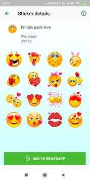 Emoticons stickers for whatsapp screenshot 1