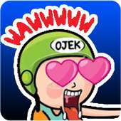 Ojek Online Stiker logo