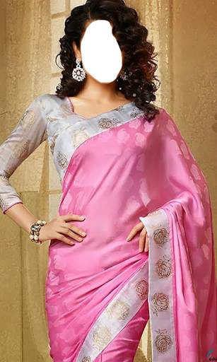 Beautiful Women Sarees Frame screenshot 1