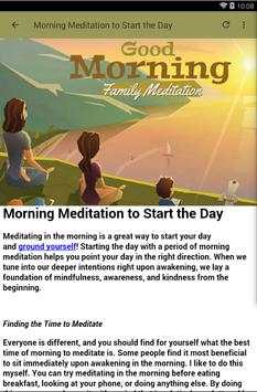 MORNING MEDITATION screenshot 3
