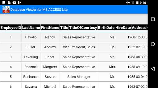 Database Viewer for MS Access Lite screenshot 2