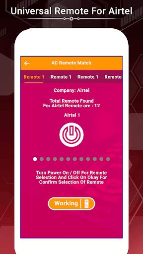 Universal Remote Control for Airtel TV Set top Box screenshot 5